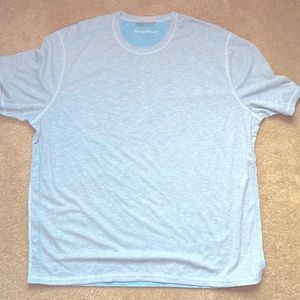 Men’s Tommy Bahama XXL Flip Tide reversible short sleeve t-shirt Glass Bead Blue